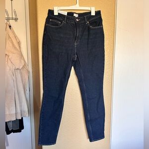 H&M Stretch Skinny High waist dark denim jeans
